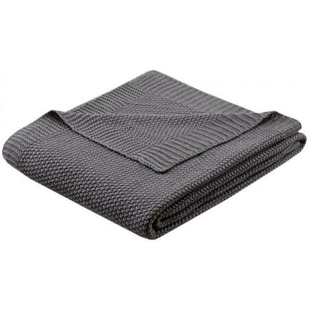 INK PLUS IVY KIDS Bree Knit Throw - Charcoal II50-735